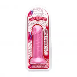 Фалоімітатор з ароматом жуйки - Toyz4lovers Delicious Dildo Bubble Gum, 15 см - 1