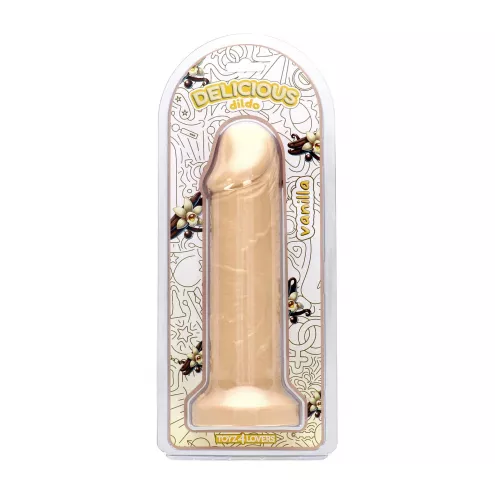 Фалоімітатор з ароматом ванілі - Toyz4lovers Delicious Dildo Vanilla, 25 см