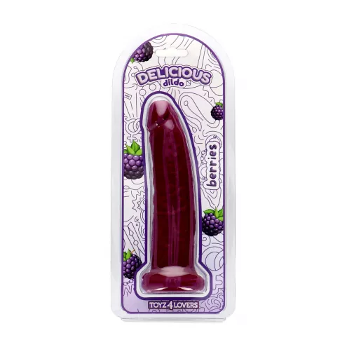 Фалоімітатор з ароматом ожини - Toyz4lovers Delicious Dildo Berries, 19,5 см