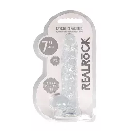Фалоімітатор - Realrock Dildo 7 Transparent - 1