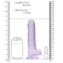 Фалоімітатор - Realrock Dildo 8 Purple - 6
