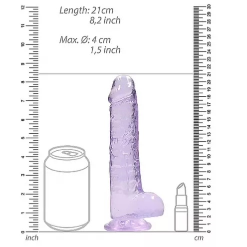 Фалоімітатор - Realrock Dildo 8 Purple