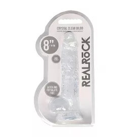 Фалоімітатор - Realrock Dildo 8 Transparent - 1