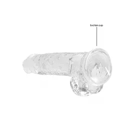 Фалоімітатор - Realrock Dildo 8 Transparent - 7