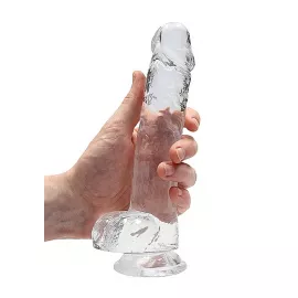 Фалоімітатор - Realrock Dildo 8 Transparent - 3