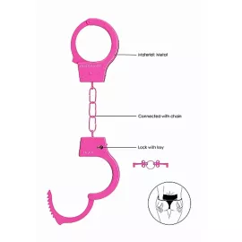 Наручники - Ouch! Beginners Handcuffs Pink - 7