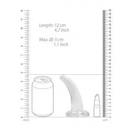 Фалоімітатор - Realrock Dildo 4,5 Transparent - 2
