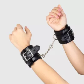 Наручники - Black Bondage Handcuffs - 4