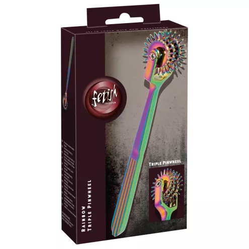 Колесо Вартенберга - Fetish Collection Rainbow Triple Pinwheel