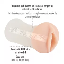 Мастурбатор в компактном футляре,  Soft Masturbator Stroker Flesh - 3
