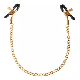 Затискачі для сосків - FFS Gold Chain Nipple Clamps - 4