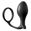Анальная пробка с эрекционным кольцом - AFC Ass-Gasm CockRing Advanced Plug