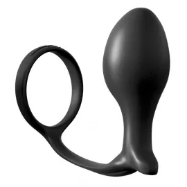 Анальная пробка с эрекционным кольцом - AFC Ass-Gasm CockRing Advanced Plug - 2