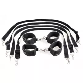 Бондажний набір - FFS Cuff Tether Set Black - 5