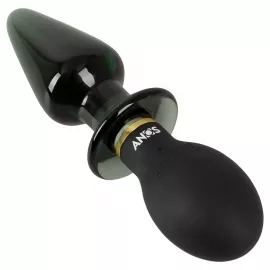 Анальный стимулятор - ANOS Double-Ended Butt Plug With Vibration - 8