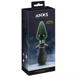 Анальный стимулятор - ANOS Double-Ended Butt Plug With Vibration - 1