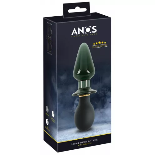 Анальный стимулятор - ANOS Double-Ended Butt Plug With Vibration