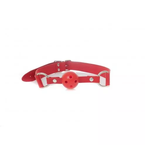 Кляп червоного кольору Knebel-Ball Gag - Fetish Boss Series