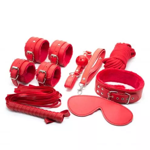 Набор БДСМ игрушек Fetish B-Series BDSM Kit 5.0, красный
