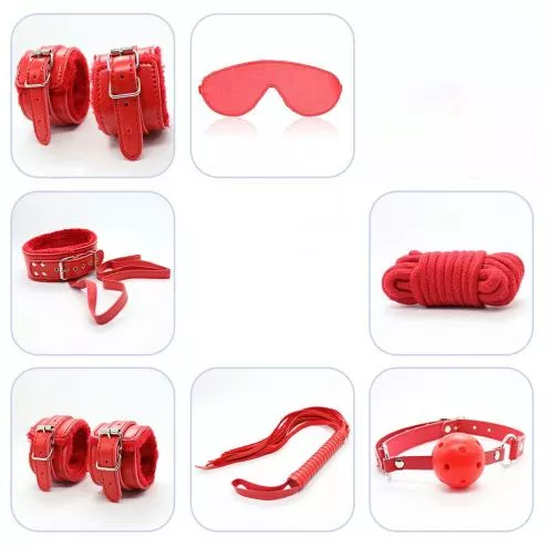 Набор БДСМ игрушек Fetish B-Series BDSM Kit 5.0, красный