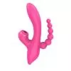 Вібратор - Erospace Sweet Play Sucking Vibrator With Anal Beads A3