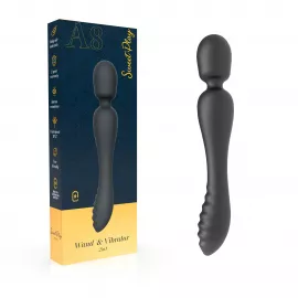 Вибратор - Erospace Sweet Play Wand Vibrator 2in1 A8 - 1