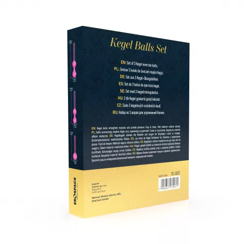 Набір вагінальних кульок - Erospace Sweet Play Kegel Balls Set A12