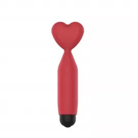 Мини-вибратор - Erospace Sweet Play Mini Heart Vibrator A14 - 2