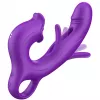 Вібратор - Erospace Sweet Play G-Spot Vibrator With Clitoral Licking Flapping A17