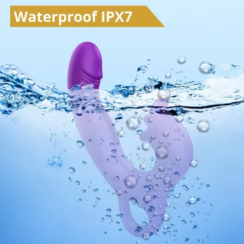 Вібратор - Erospace Sweet Play G-Spot Vibrator With Clitoral Licking Flapping A17