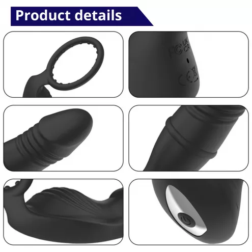 Масажер простати – Erospace Mens Play Thrusting Prostate Massager APP Controlled B5