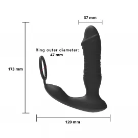 Масажер простати – Erospace Mens Play Thrusting Prostate Massager APP Controlled B5 - 2