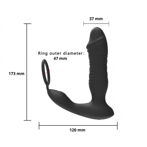 Масажер простати – Erospace Mens Play Thrusting Prostate Massager APP Controlled B5