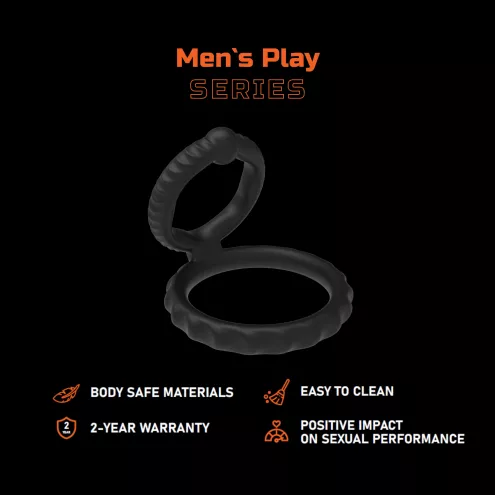Ерекційне кільце - Erospace Men's Play Silicone Cock Ring B8
