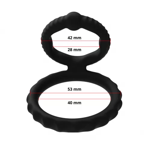 Ерекційне кільце - Erospace Men's Play Silicone Cock Ring B8