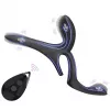 Вибрационное кольцо - Erospace Men's Play Vibrating Cock Ring With Clitoral Taint Stimulation B11