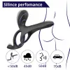 Вибрационное кольцо - Erospace Men's Play Vibrating Cock Ring With Clitoral Taint Stimulation B11