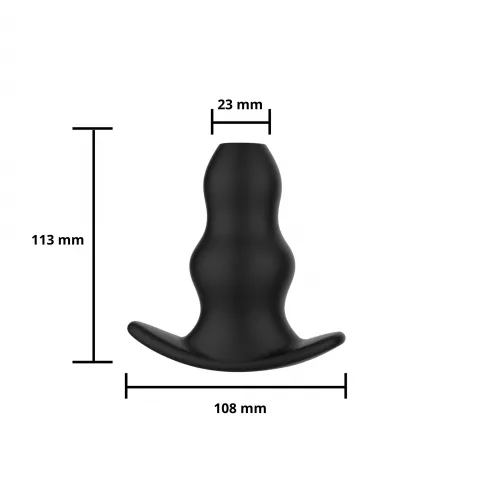 Анальная пробка – Erospace Wild Play Hollow Anal Plug C1