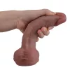 Фаллоимитатор - Erospace Natural Play Silicone Dildo D2, 20.6 см