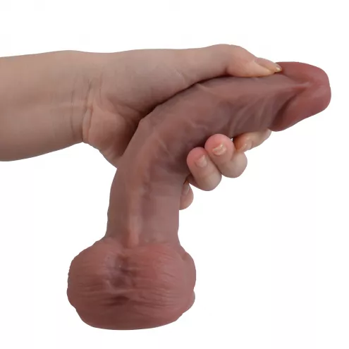 Фаллоимитатор - Erospace Natural Play Silicone Dildo D2, 20.6 см