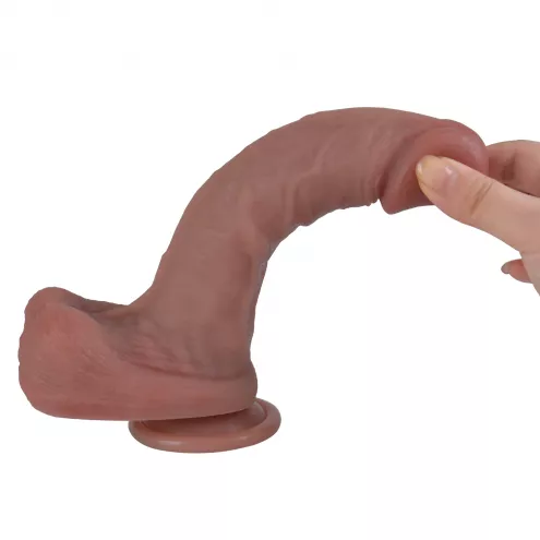 Фаллоимитатор - Erospace Natural Play Silicone Dildo D2, 20.6 см