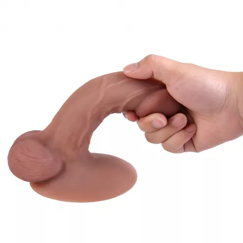 Фаллоимитатор - Erospace Natural Play Silicone Dildo D4, 21 см