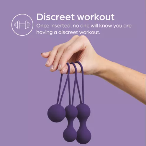 Набор вагинальных шаров Кегеля Sensual Kegel Balls Вес: 36, 62, 96 г. So Divine (Великобритания)