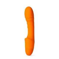 Ребристый вибратор для зоны G Pash Ribbed G-spot Vibrator цвет: оранжевый So Divine (Великобритания)