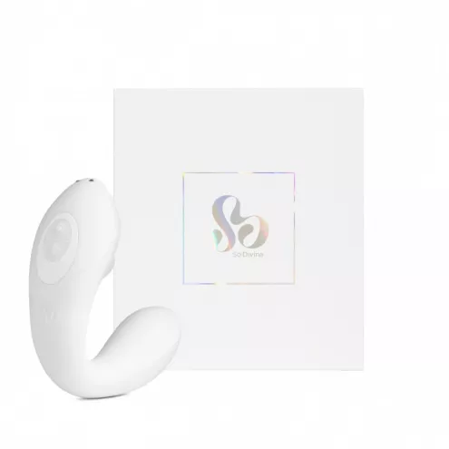 Вакуумный вибратор Pearl Vibe 2 в 1, цвет: белый So Divine (Великобритания)
