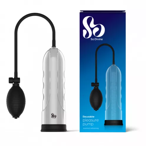 Вакуумна помпа для пеніса Pleasure Penis Pump, колір: чорний So Divine (Великобританія)