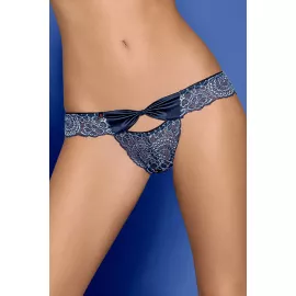 Трусики Obsessive Auroria (Сине-черный, S/M) - 6