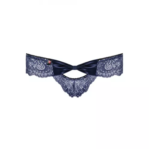 Трусики Obsessive Auroria (Сине-черный, S/M)