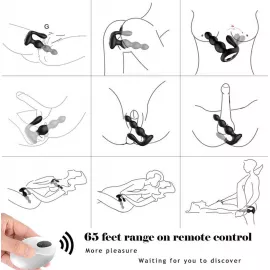 Анальная пробка - Anal Beads, Remote Controler - 10