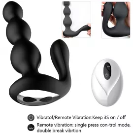 Анальная пробка - Anal Beads, Remote Controler - 9